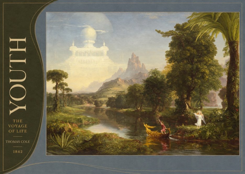 Thomas Cole The Voyage of Life: Youth V No3 - Plakat