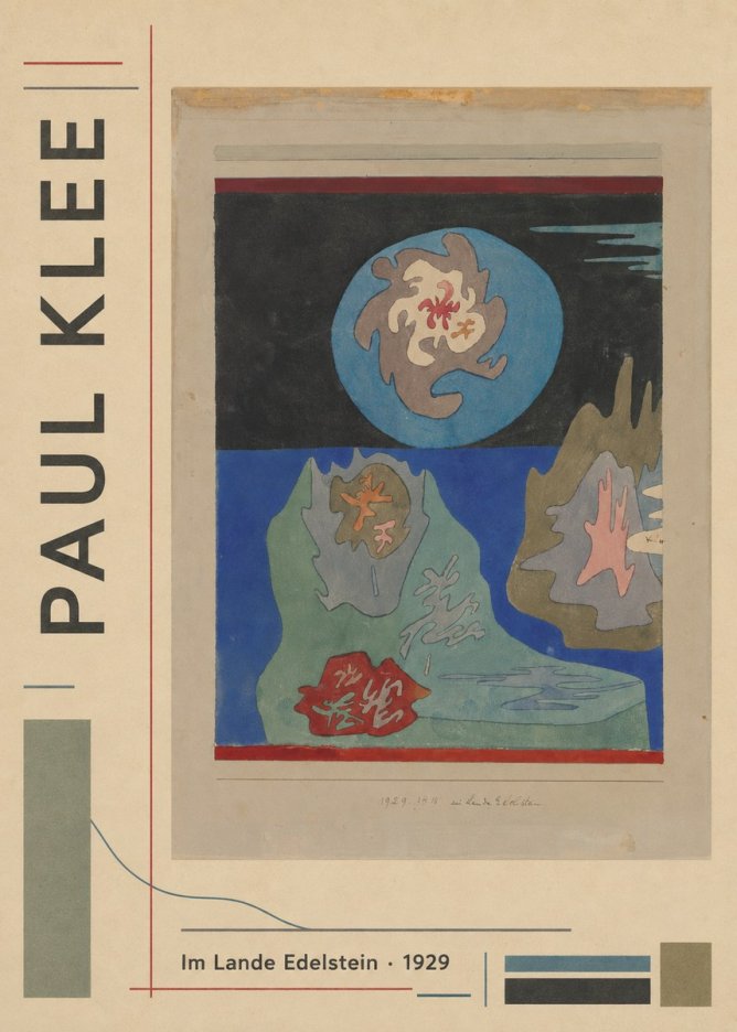 Paul Klee Im Lande Edelstein No2 - Plakat