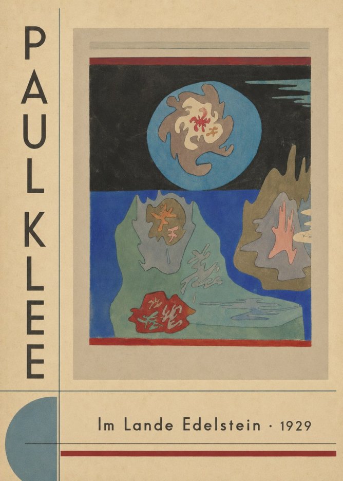 Paul Klee Im Lande Edelstein No5 - Plakat