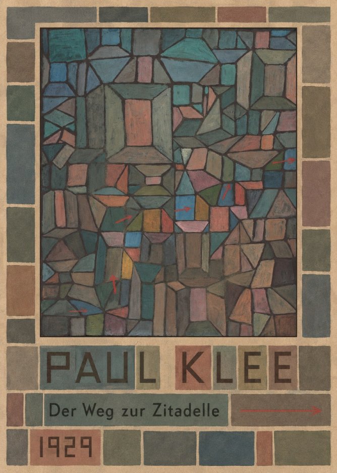 Paul Klee Der Weg Zur Zitadelle No5 - Plakat