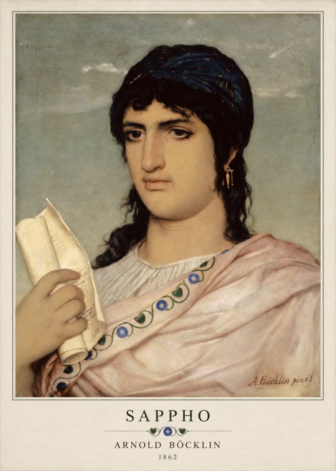 Arnold Böcklin Sappho No3 - Plakat