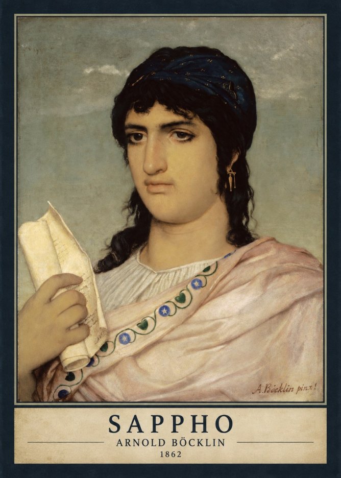 Arnold Böcklin Sappho No4 - Plakat