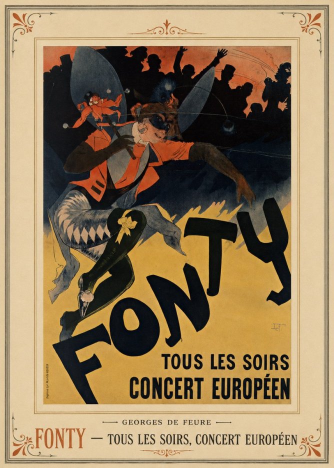 Georges de Feure Fonty III No4 - Plakat