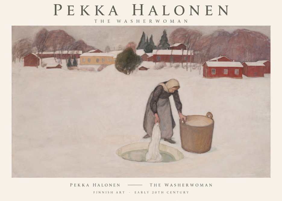 Pekka Halonen The Washerwoman No1 - Plakat