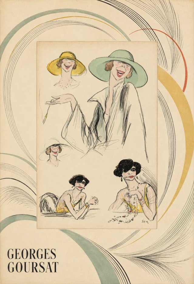 Georges Goursat Elegant Parisian Caricatures No4 - Plakat