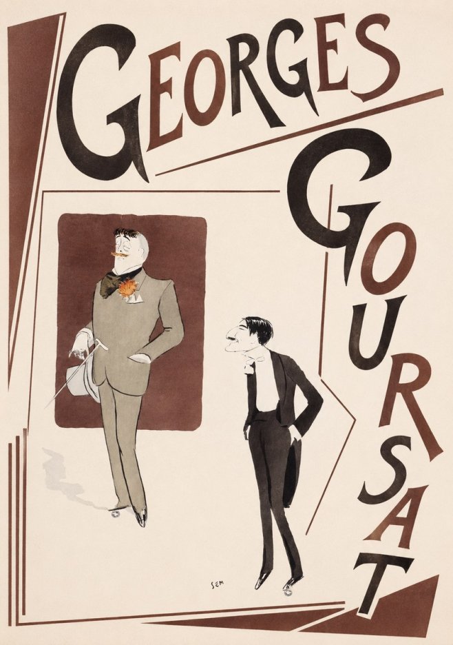 Georges Goursat High Society Caricature No5 - Plakat