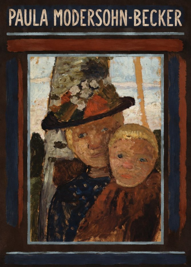 Paula Modersohn-Becker Mother and Child with Hat No5 - Plakat