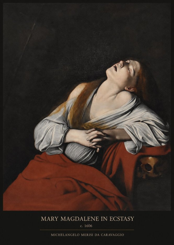 Michelangelo Merisi da Caravaggio Mary Magdalene in Ecstasy No5 - Plakat