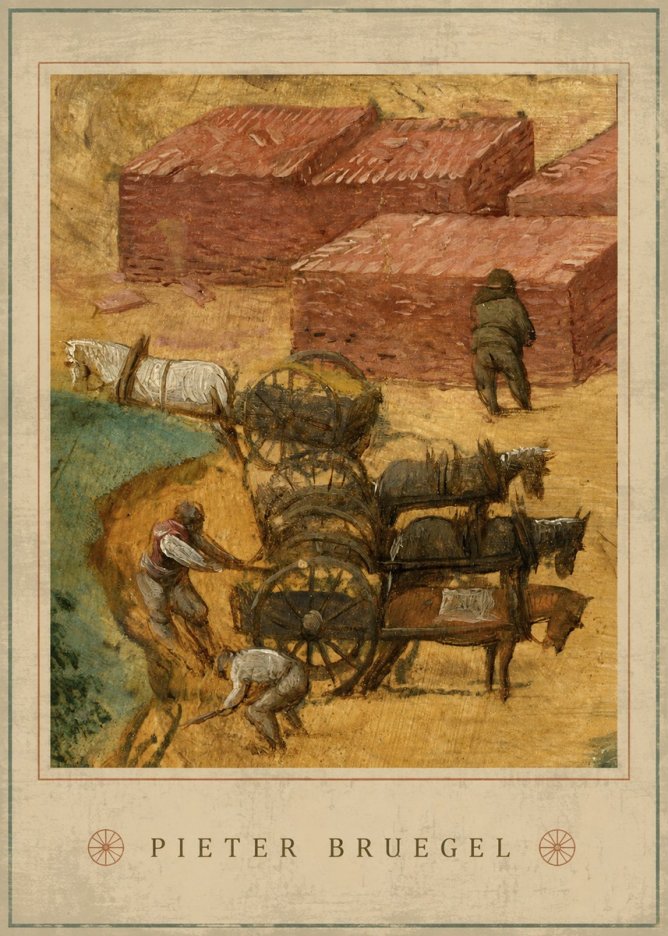 Pieter Bruegel The Brickmakers No4 - Plakat