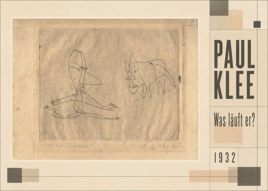Paul Klee Was Läuft Er? No3 - Plakat