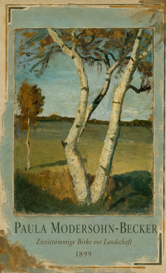 Paula Modersohn-Becker Zweistämmige Birke Vor Landschaft No1 - Plakat