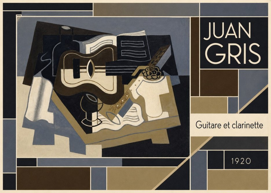 Juan Gris Guitare Et Clarinette No5 - Plakat