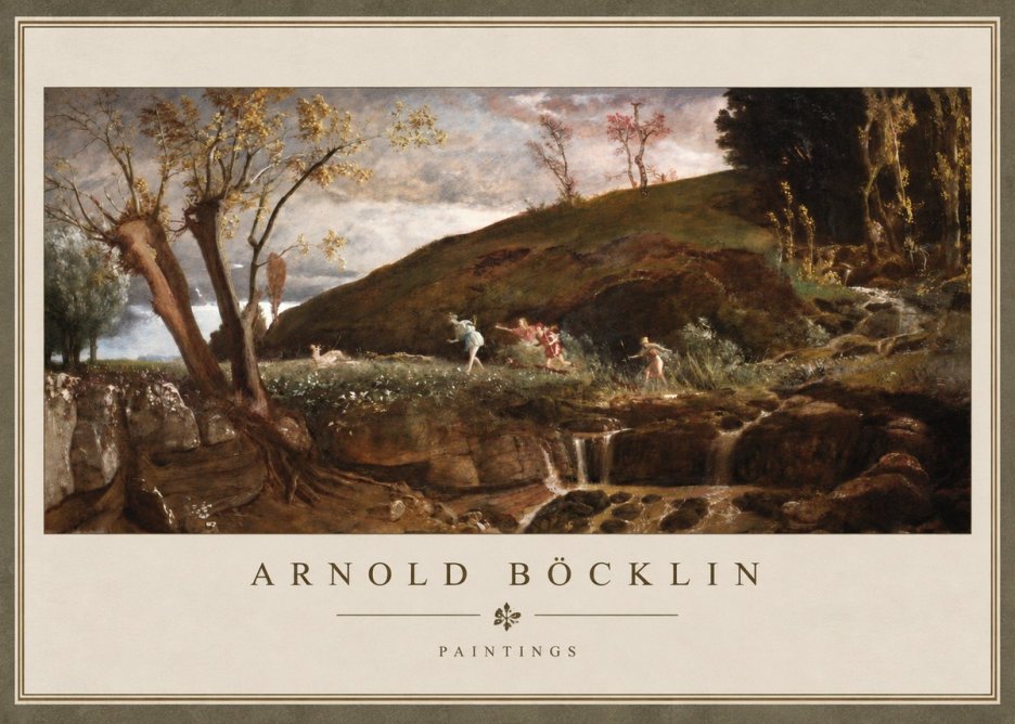 Arnold Böcklin Nymphs and Satyr No3 - Plakat