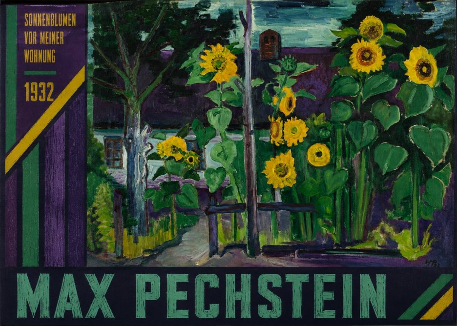 Max Pechstein Sonnenblumen Vor Meiner Wohnung No5 - Plakat