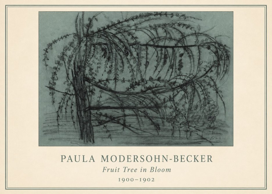 Paula Modersohn-Becker Fruit Tree in Bloom No3 - Plakat