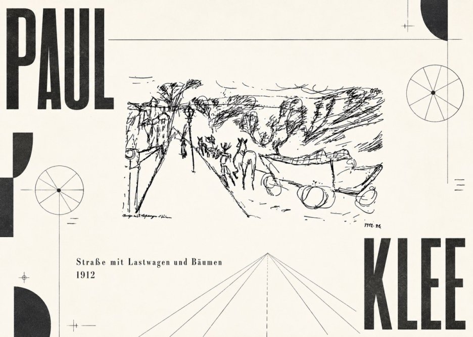 Paul Klee Straße Mit Lastwagen Und Bäumen No6 - Plakat