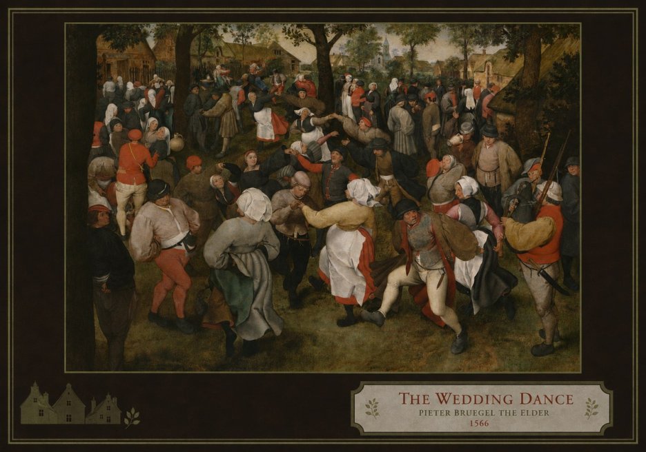 Pieter Bruegel The Wedding Dance II No3 - Plakat