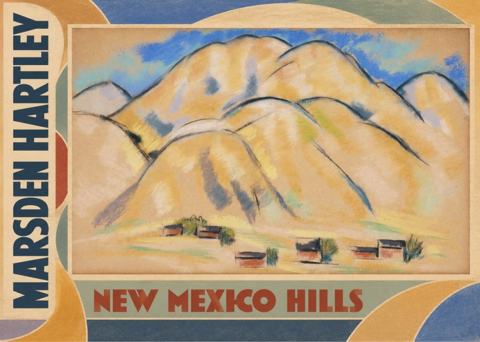 Marsden Hartley New Mexico Hills No3 - Plakat