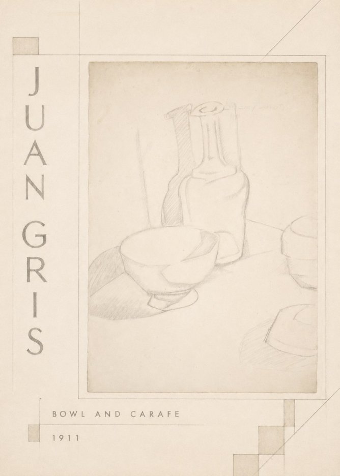 Juan Gris Bowl and Carafe No3 - Plakat