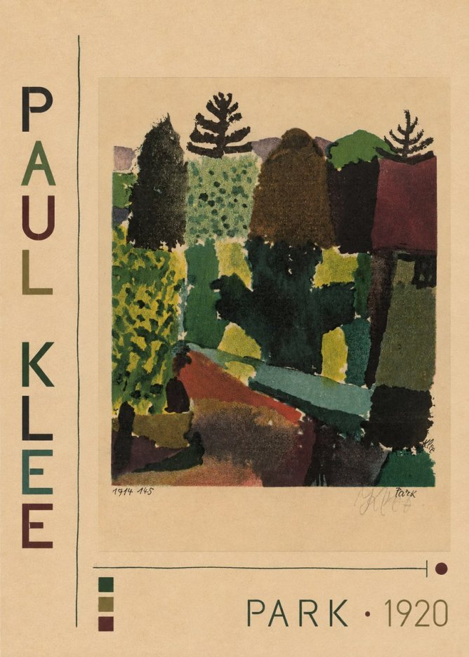 Paul Klee Park II No2 - Plakat