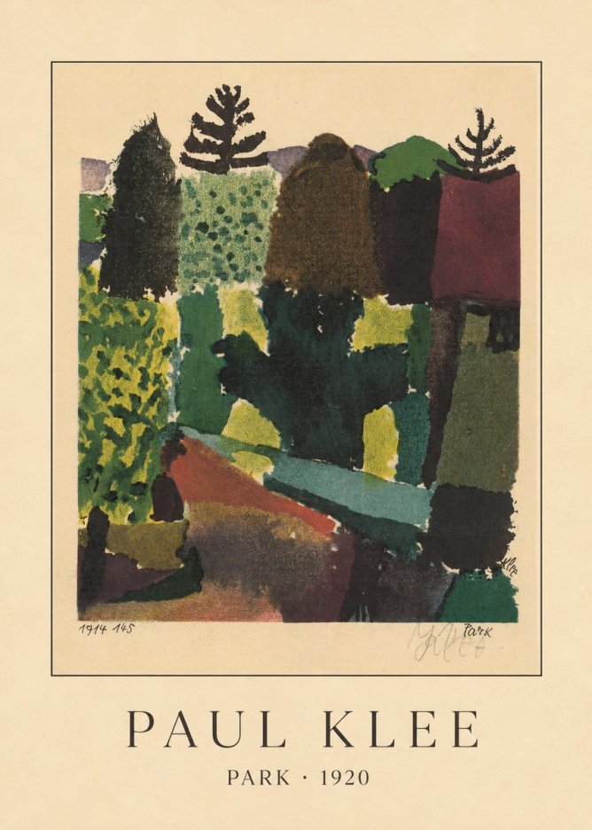 Paul Klee Park II No3 - Plakat