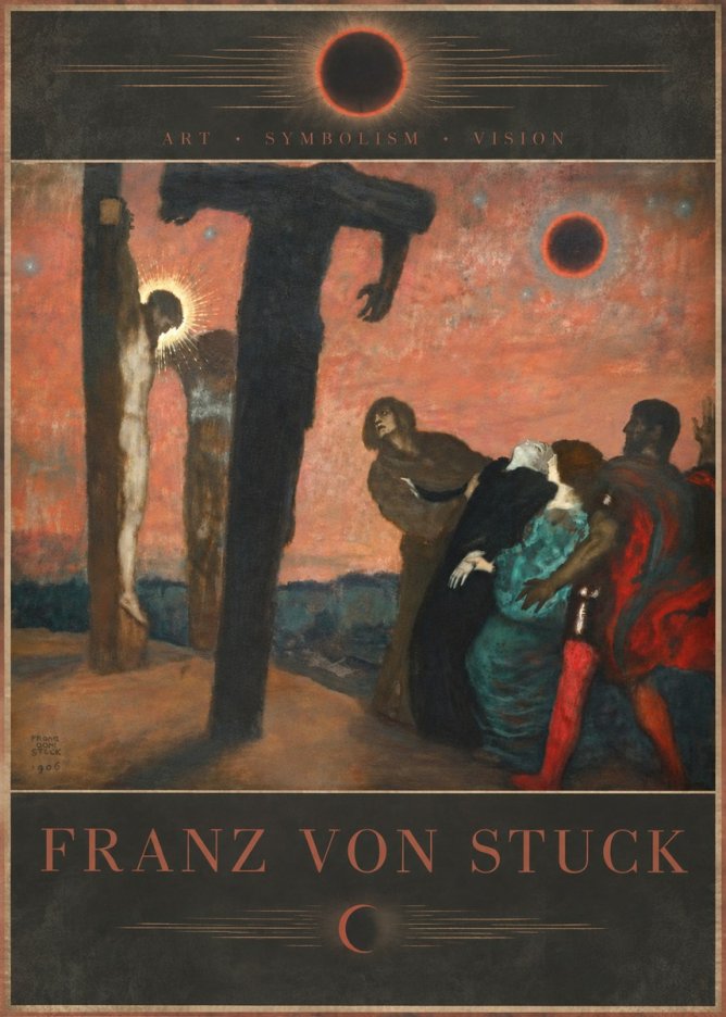 Franz von Stuck Crucifixion No6 - Plakat
