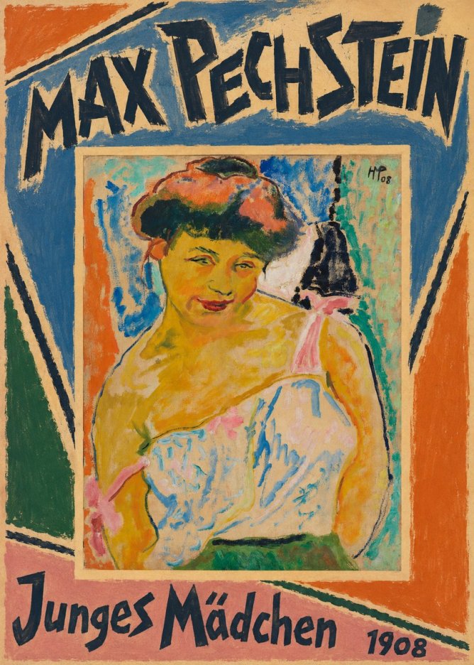 Max Pechstein Junges Mädchen No5 - Plakat