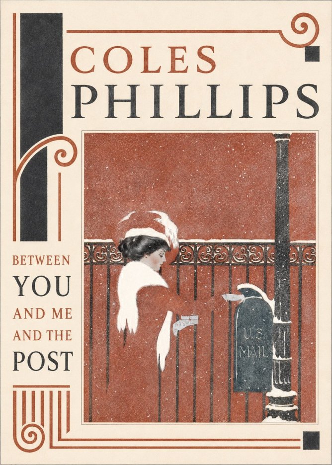Coles Phillips Between You and Me and the Post No2 - Plakat