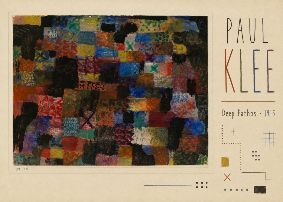Paul Klee Deep Pathos No3 - Plakat