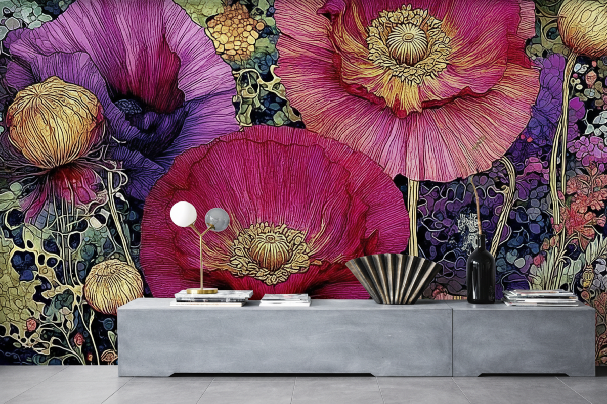 Silken Wildflower Tapestry