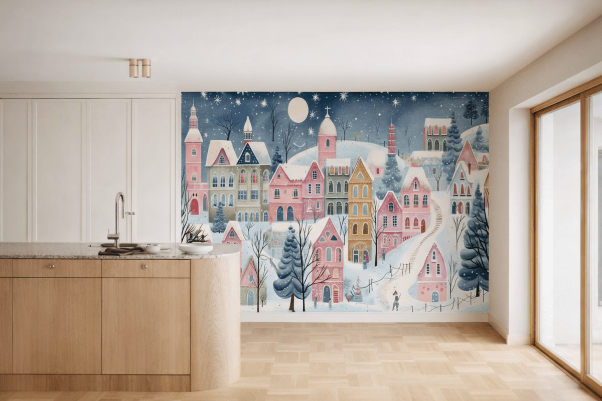 Charming Snowy Hamlet