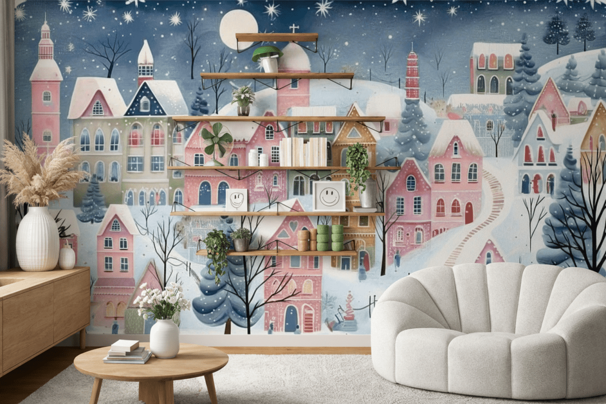 Charming Snowy Hamlet