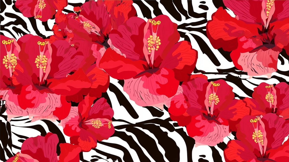 Crimson Zebra Blossom