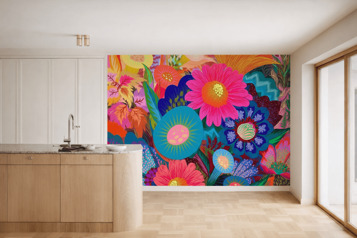 Vibrant Flora Mosaic