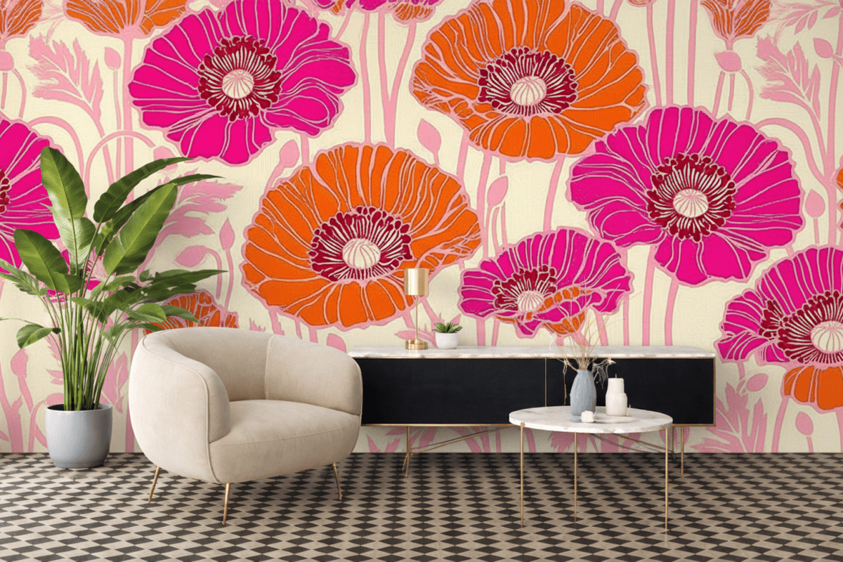 Vibrant Poppy Canvas