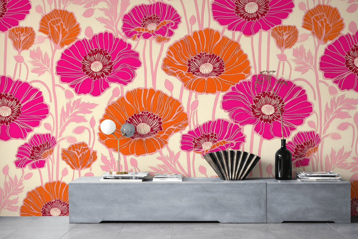 Vibrant Poppy Canvas