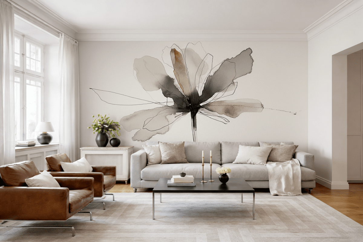 Ink Blossom Ivory