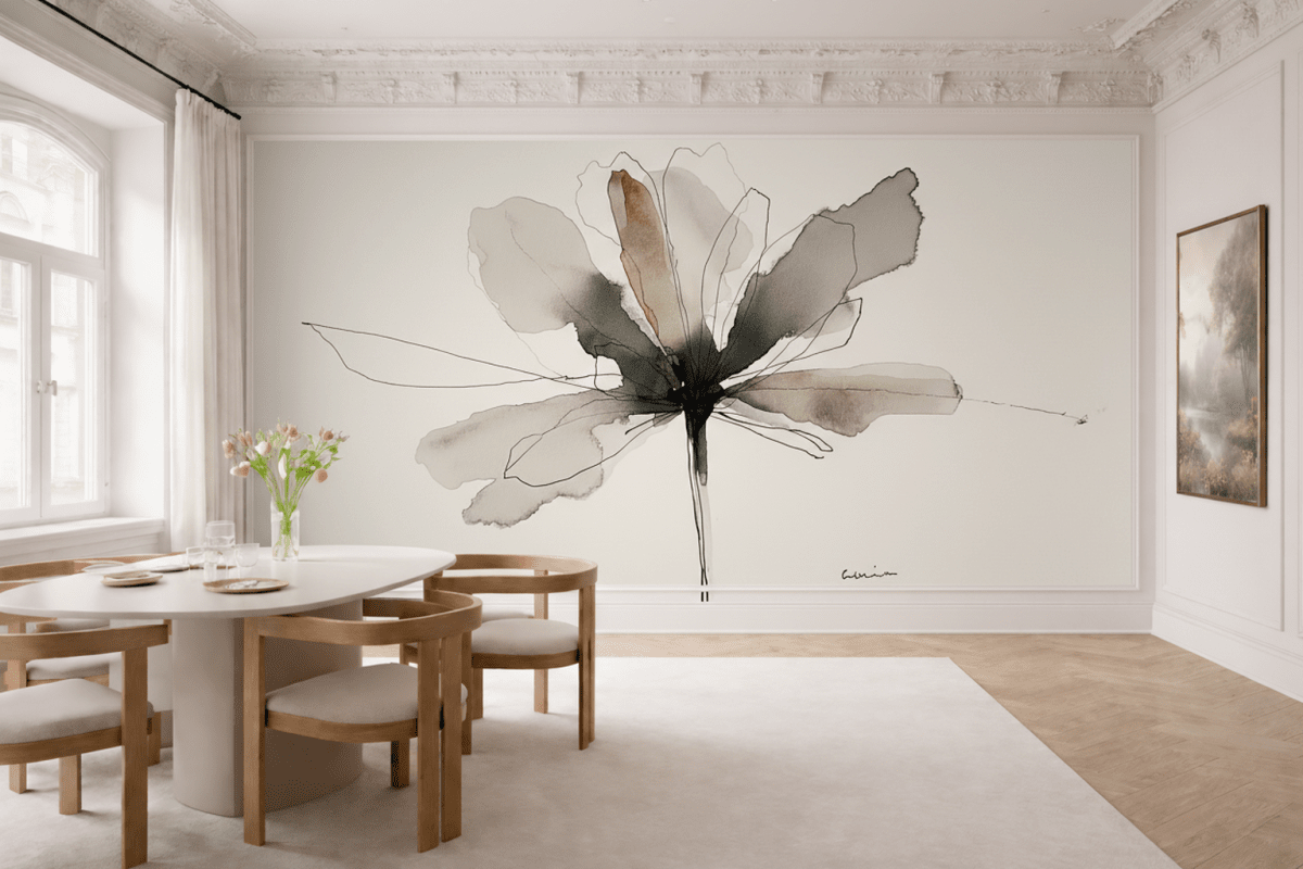 Ink Blossom Ivory