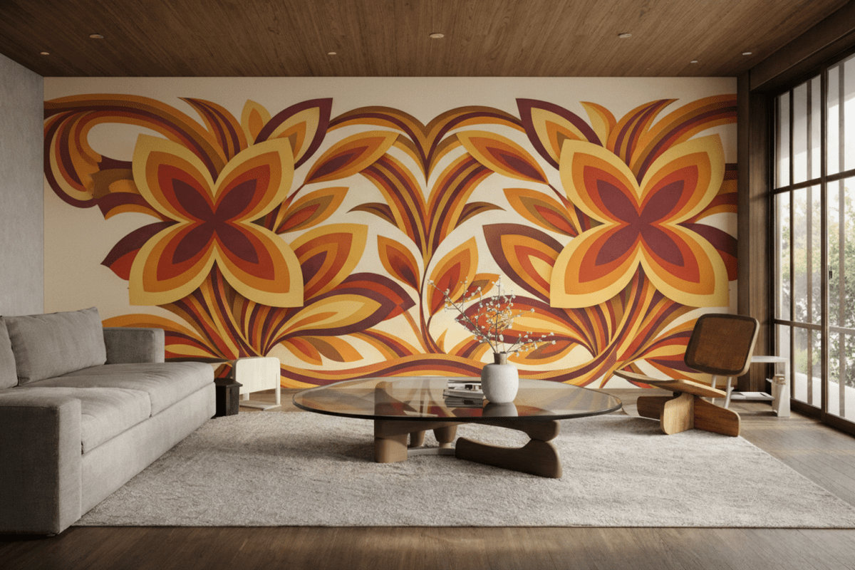 Ink Blossom Tapestry