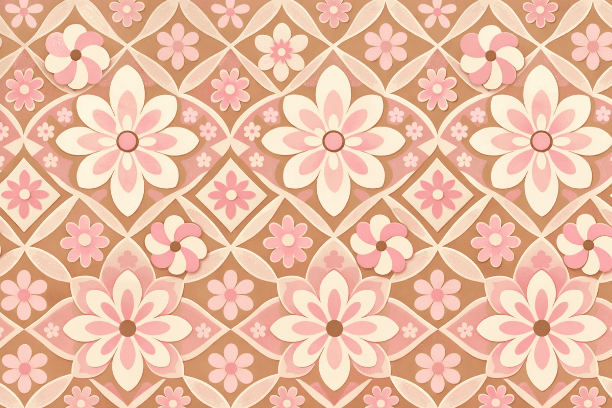 Retro Floral Quilt
