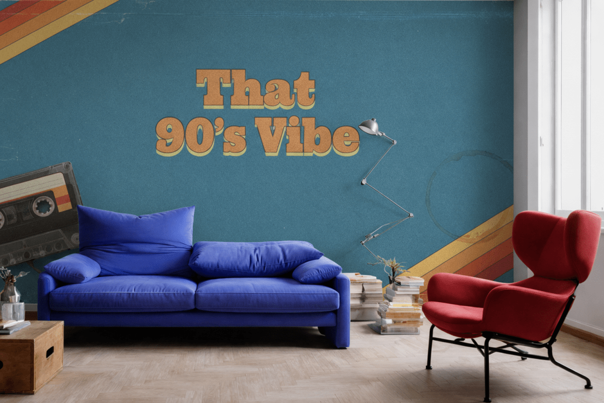 Vibrant Retro Tapestry