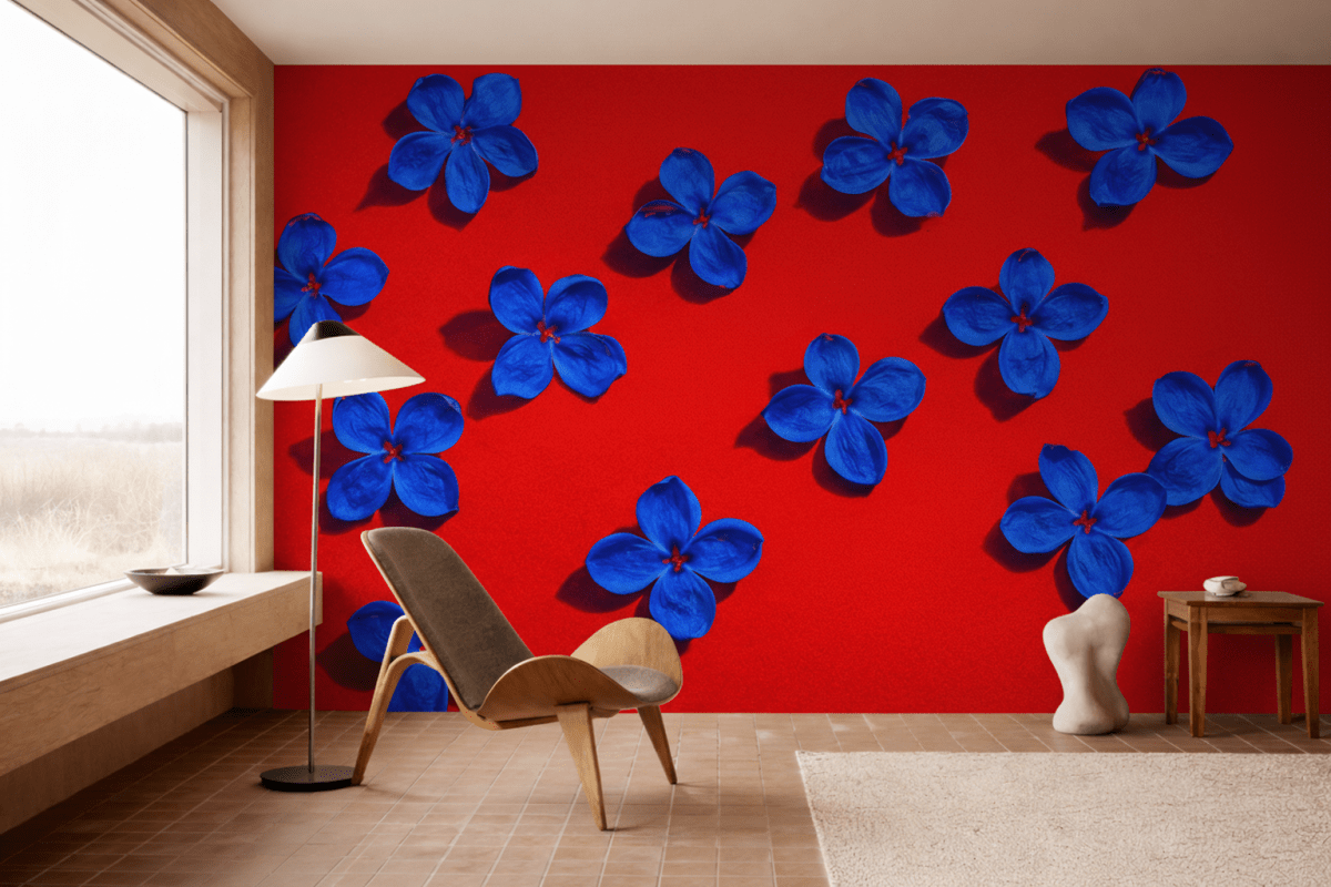 Blue Bloom Mural