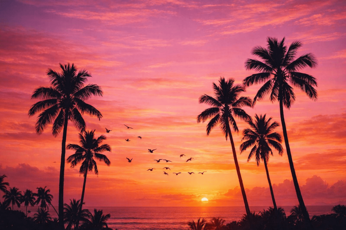 Tropical Silken Sunset
