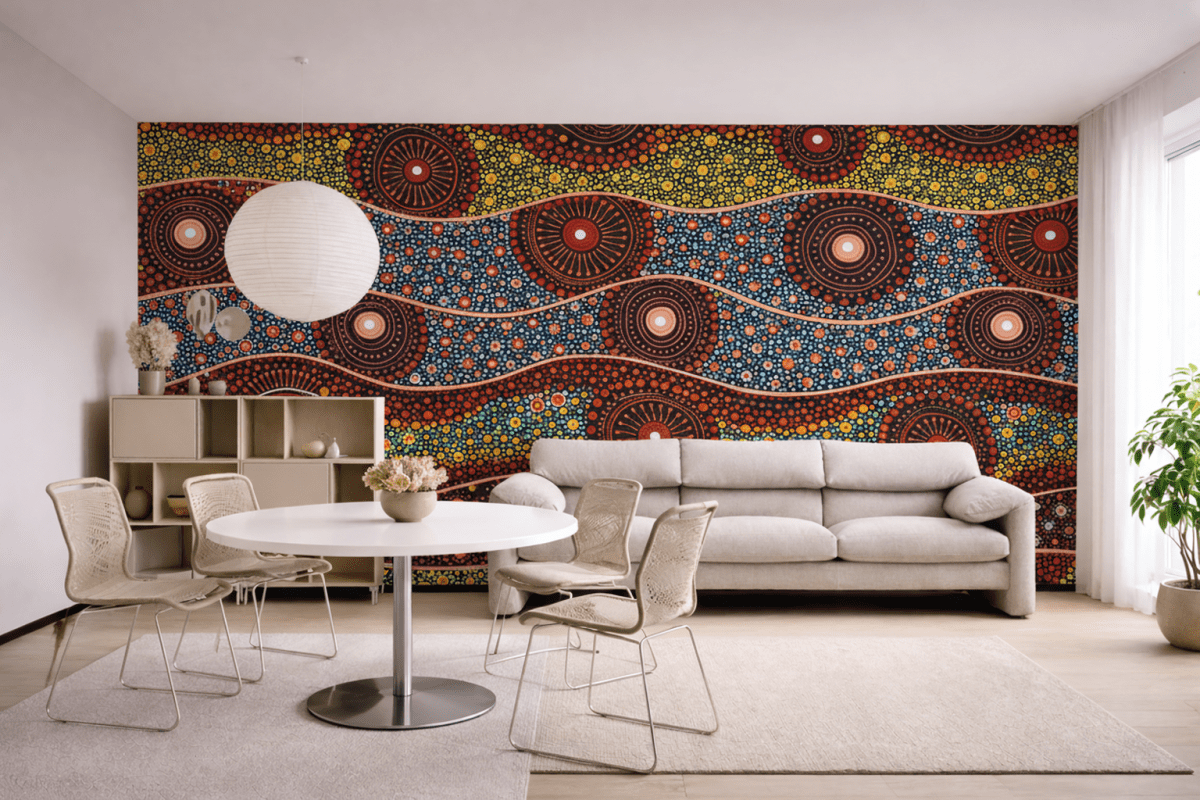 Colorful Circles Arrangement