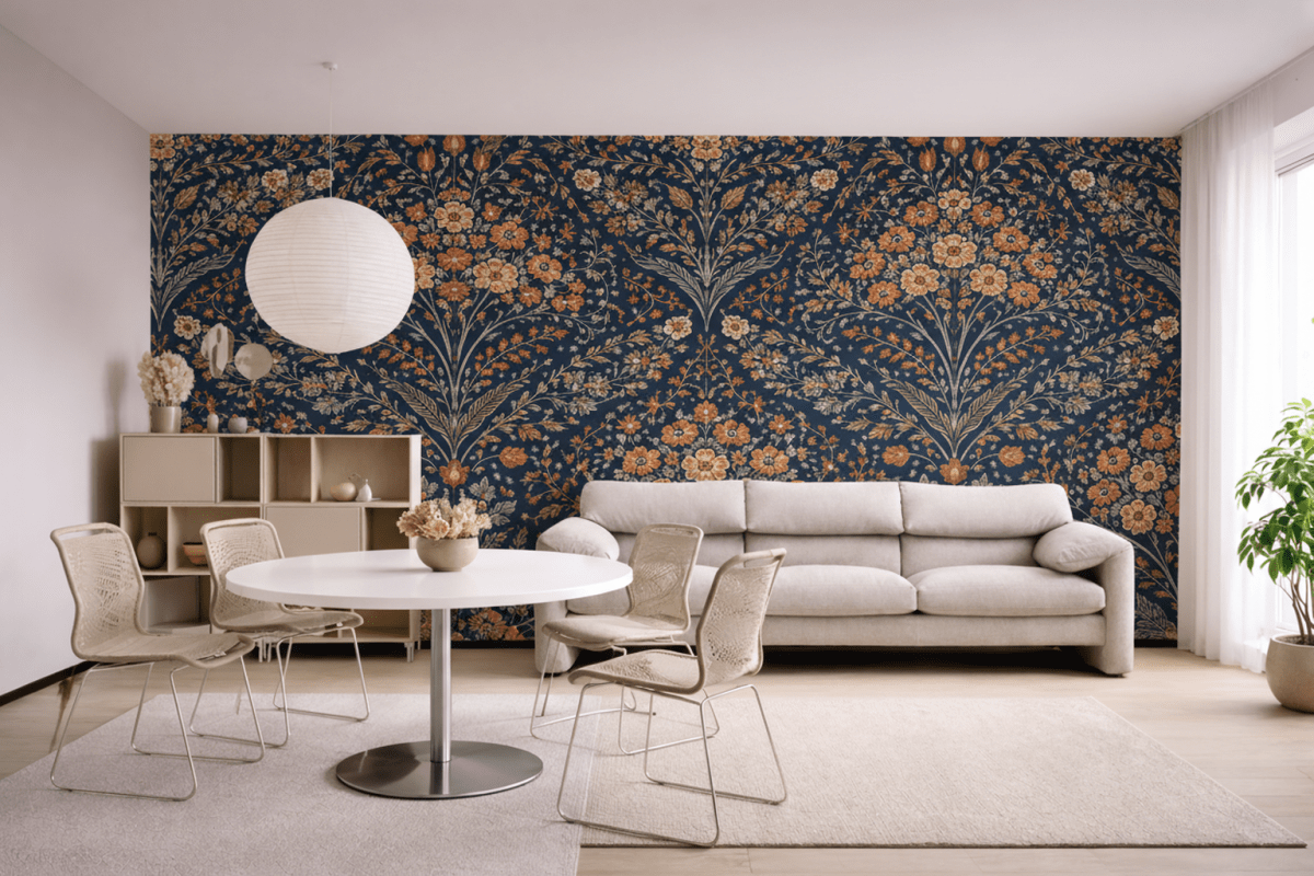 Navy Floral Expanse