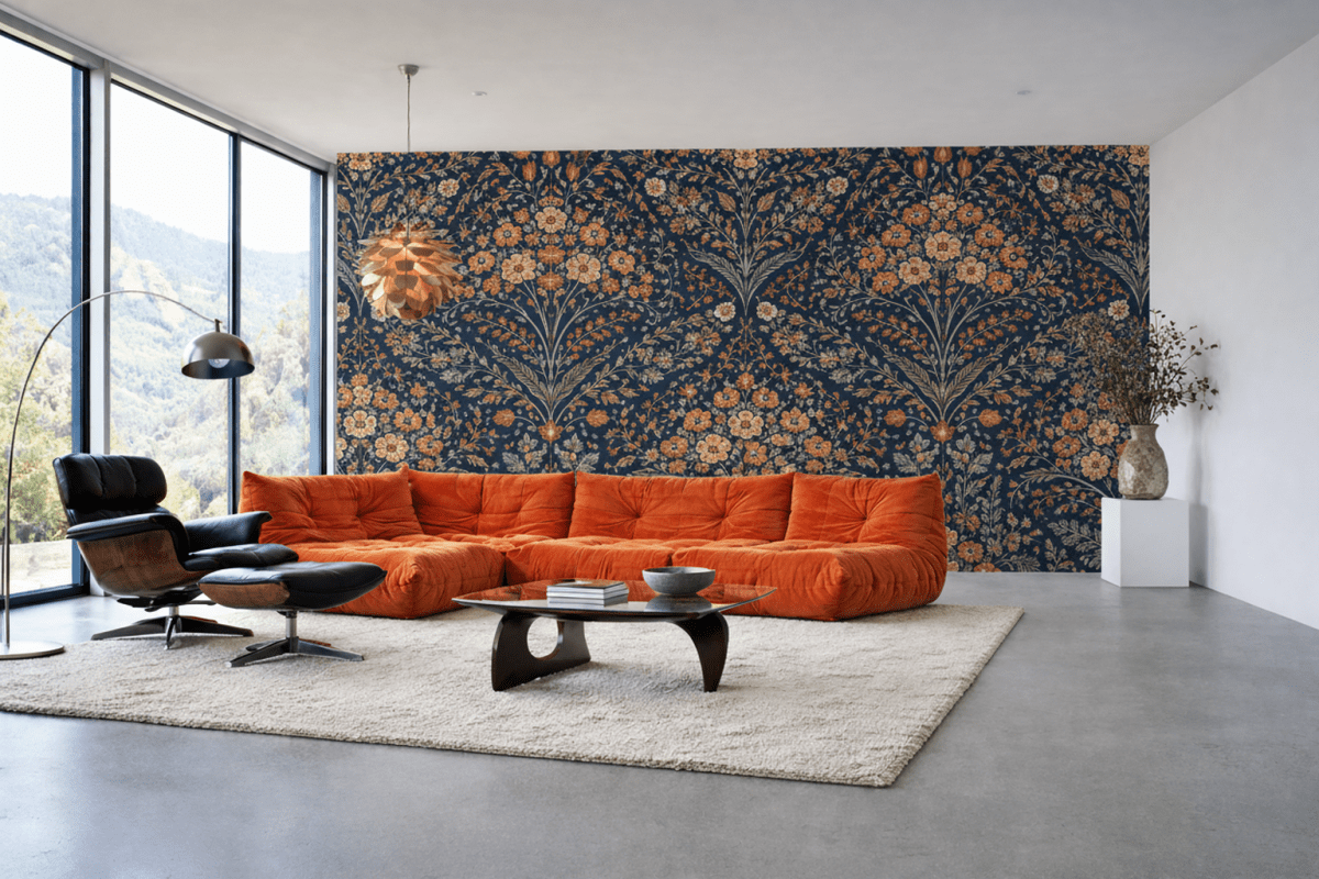 Navy Floral Expanse