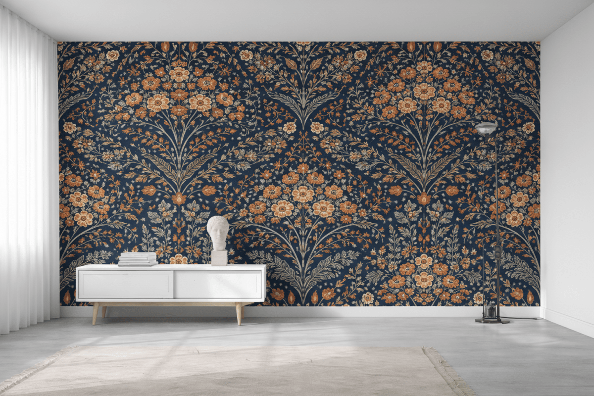 Navy Floral Expanse