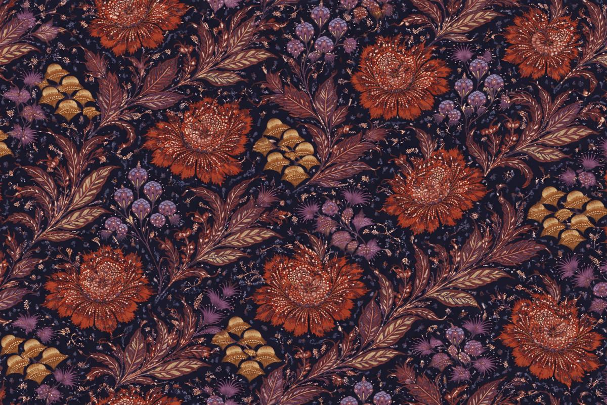 Gilded Blossom Veil