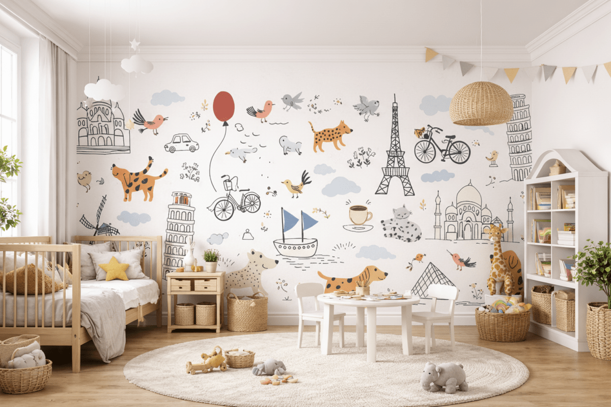 Cartoonish Cityscape