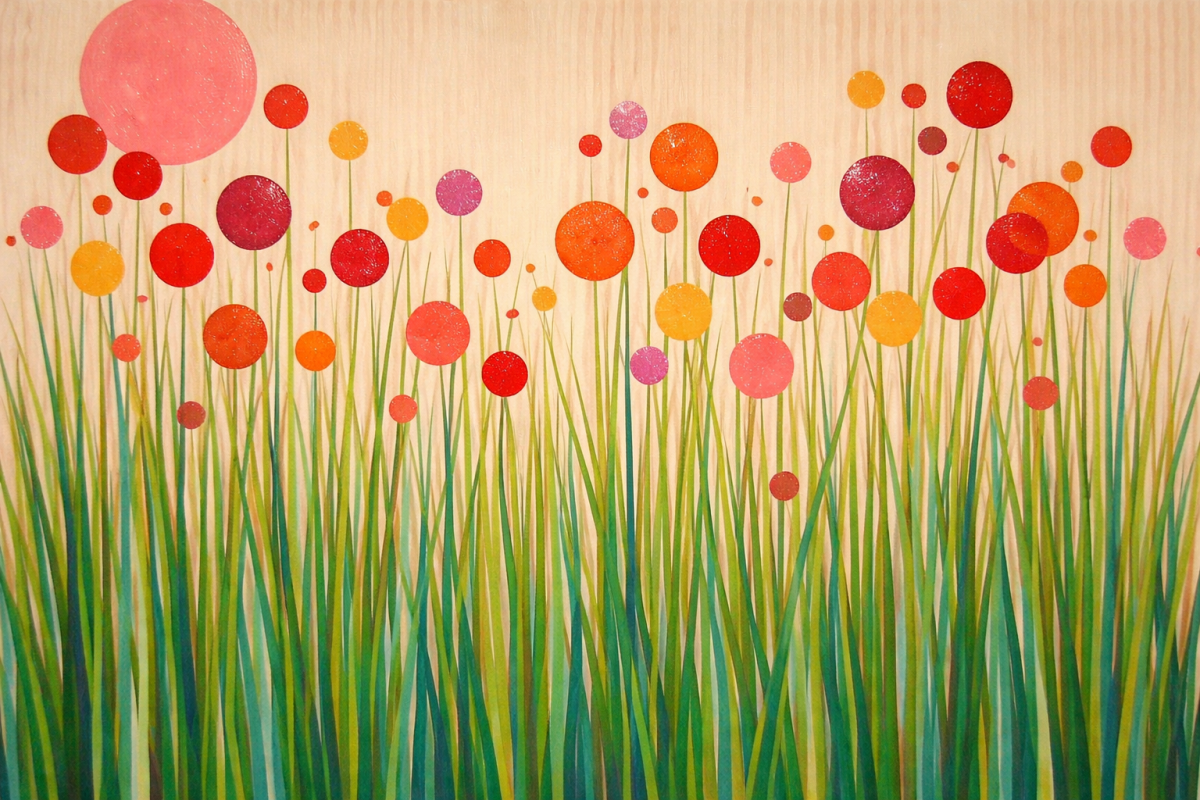 Vibrant Sphere Meadow